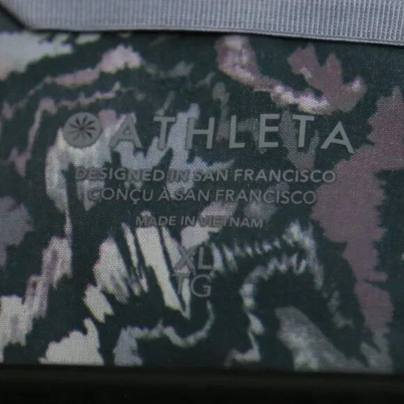 Athleta Run With It Jacket Kinetic Abstract Multicolor Zip Up Size XL - Picture 5 of 9